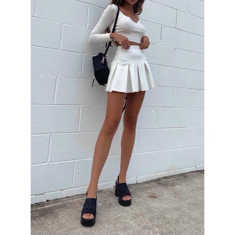 Lioness Pleated Mini Skirt